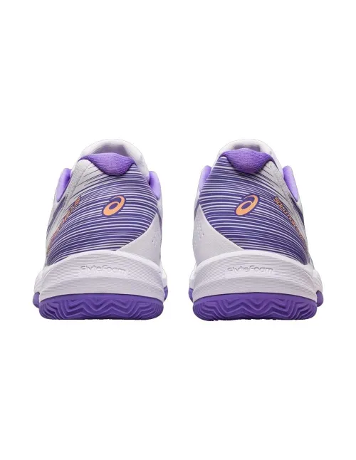 Asics Solution Swift Ff Blanco Morado Mujer | Ofertas de pádel